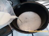Cazuela de gachas de arroz